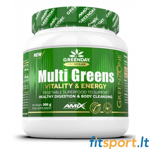 Amix™ GreenDay® MultiGreens Vitality & Energy 300g (apelsinimaitseline) 